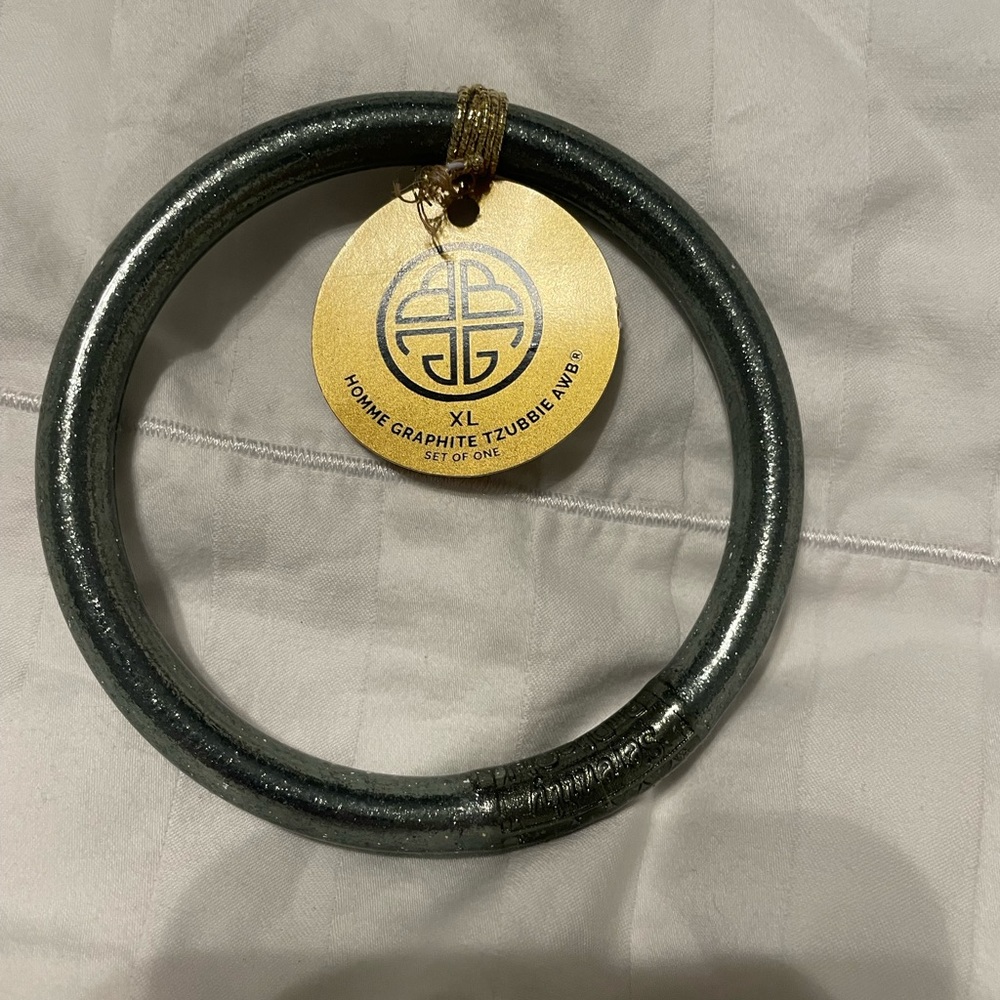 HOMME GRAPHITE TZUBBIE ALL WEATHER BANGLE® (AWB®) FOR MEN - SERENITY PRAYER